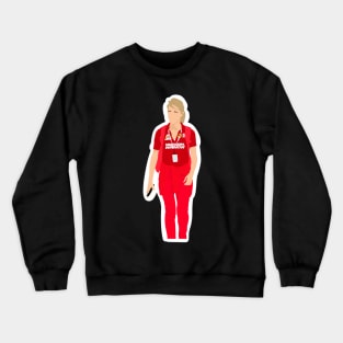 Britta Roeske, press relations manager of Sebastian Vettel for Ferrari Crewneck Sweatshirt